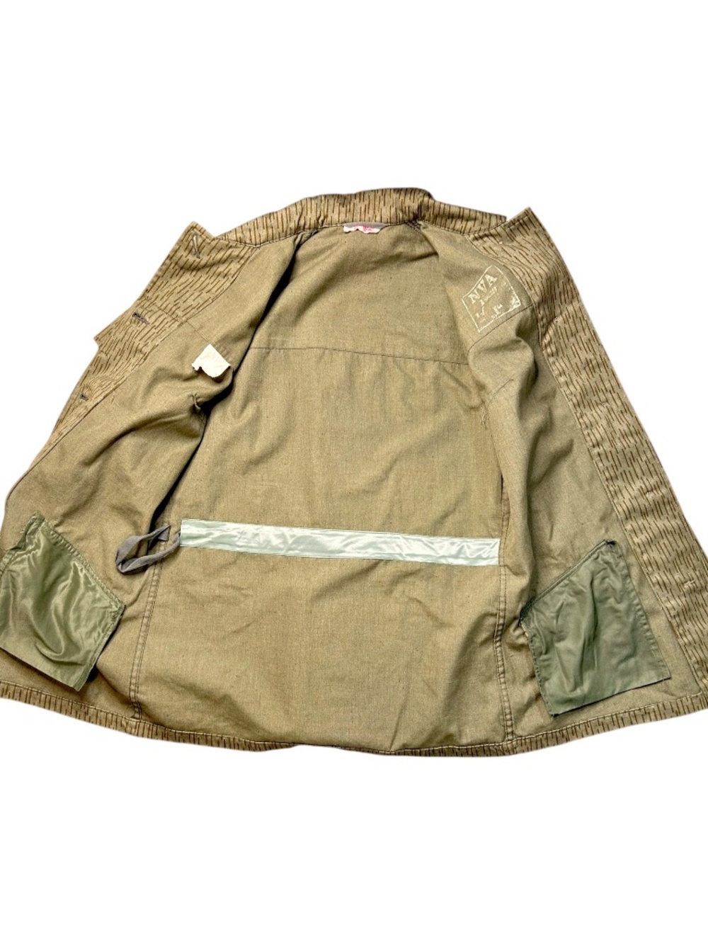 Vintage East German NVA Strichtarn Rain Camo Field Jacket Military M - Picture 9 of 12